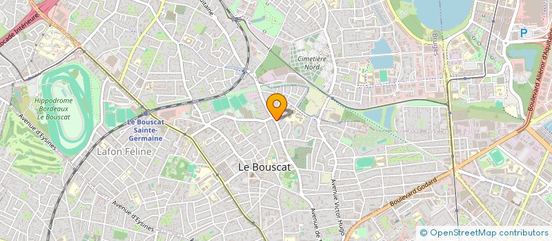 localisation de l'entreprise ADN IMMO  LE BOUSCAT