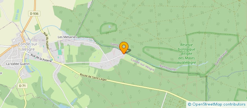 localisation de l'entreprise ADN - IMMO ANALYSES DIAGNOSTICS NORMES - IMMO  CONDE-SUR-VESGRE