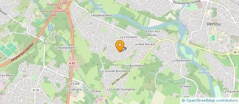 localisation de l'entreprise ADN INVEST  VERTOU