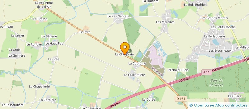 localisation de l'entreprise ADN JARDIN  MESANGER