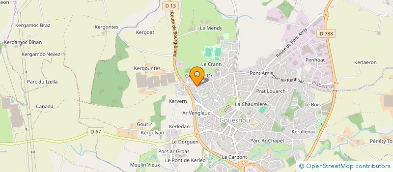 localisation de l'entreprise ADN MACONNERIE à GOUESNOU