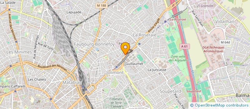 localisation de l'entreprise ADN MONTAIGUT 10125 à TOULOUSE