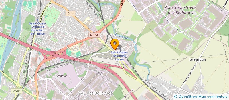 localisation de l'entreprise ADN MUZIK à SAINT-OUEN-L'AUMONE