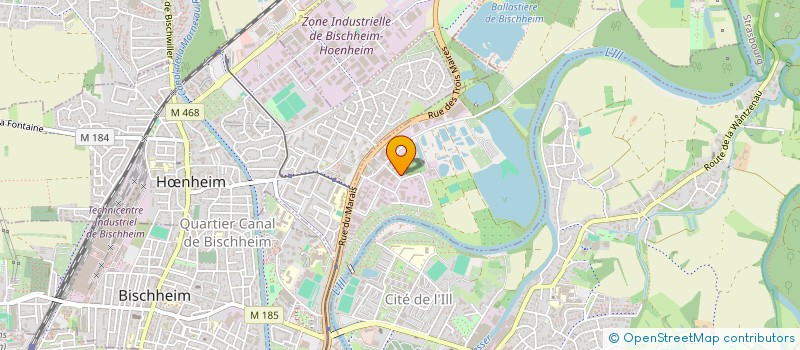 localisation de l'entreprise ADN N1  SCHILTIGHEIM