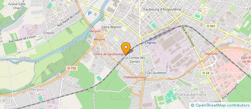 localisation de l'entreprise ADN OPTIQUE à COGNAC