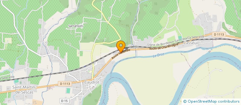 localisation de l'entreprise ADN PERFORMANCE  CAUDROT