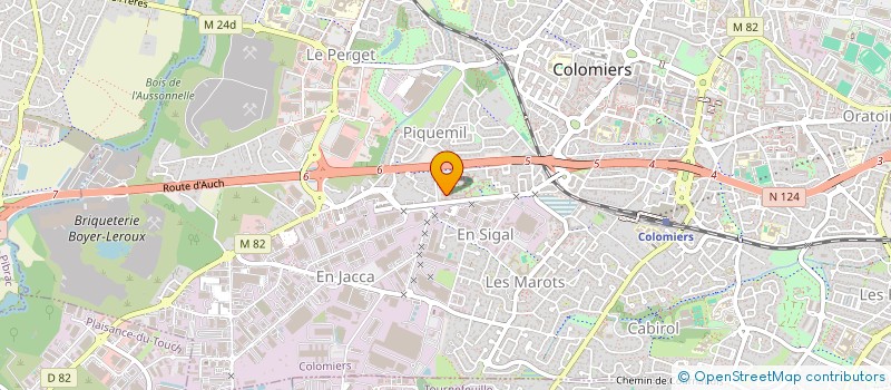 localisation de l'entreprise ADN PISCINES 31 à COLOMIERS