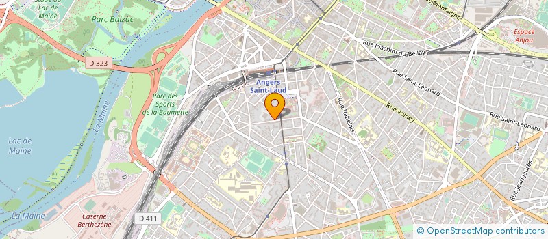 localisation de l'entreprise ADN PROJETS à ANGERS