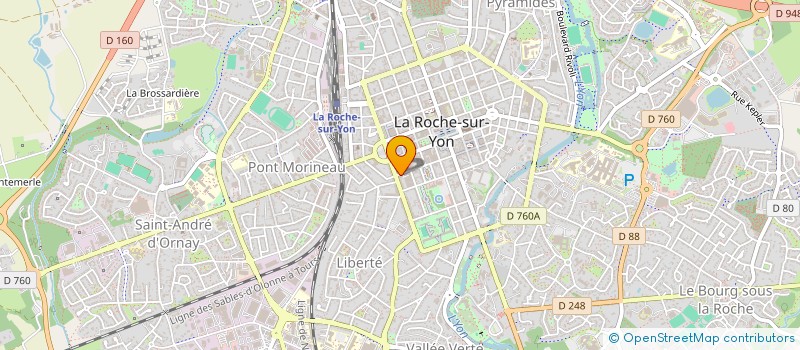 localisation de l'entreprise ADN RH à LA ROCHE-SUR-YON