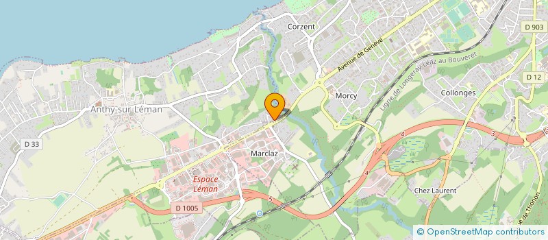 localisation de l'entreprise ADN RHONES ALPES à ANTHY-SUR-LEMAN