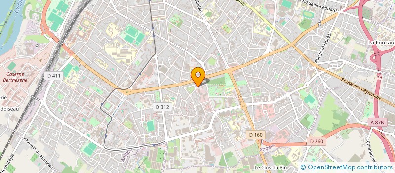 localisation de l'entreprise ADN SANTE ANGERS à ANGERS