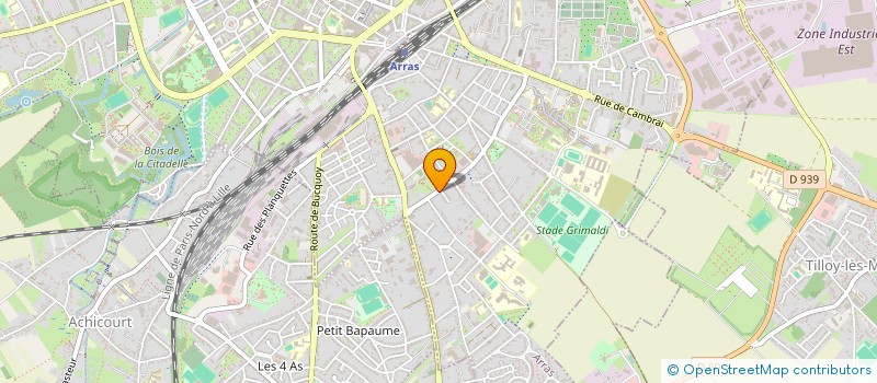 localisation de l'entreprise ADN SANTE ARRAS à ARRAS