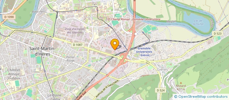 localisation de l'entreprise ADN SANTE GRENOBLE à SAINT-MARTIN-D'HERES