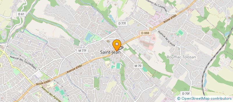 localisation de l'entreprise ADN SANTE TOULOUSE à SAINT-JEAN