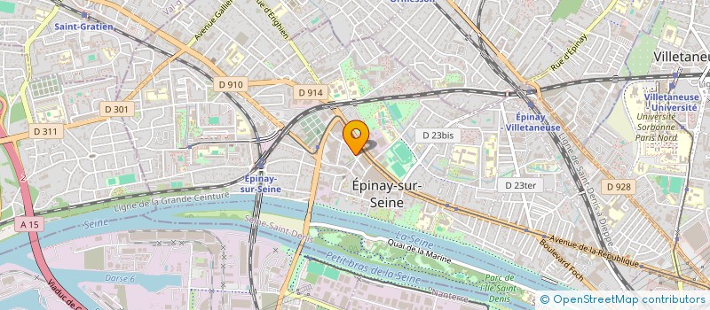 localisation de l'entreprise ADN SERVICES à EPINAY-SUR-SEINE
