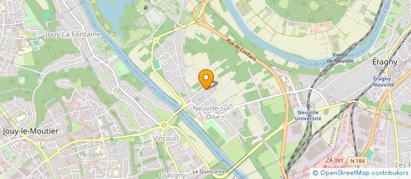 localisation de l'entreprise ADN SOFTWARE à NEUVILLE-SUR-OISE