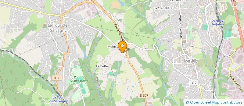 localisation de l'entreprise ADN STRATEGIES à DARDILLY