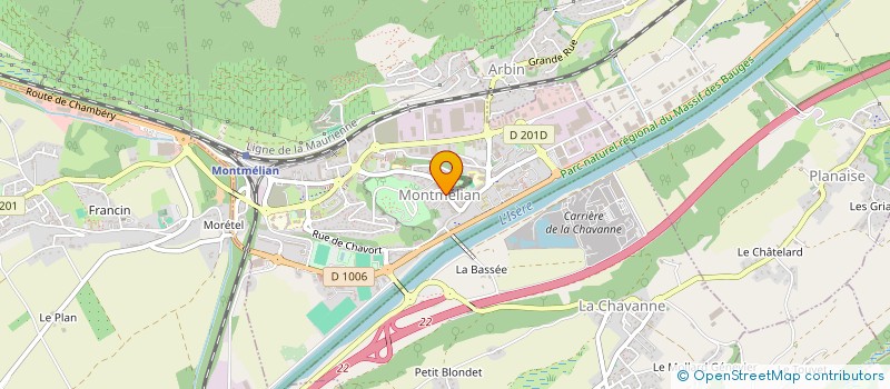 localisation de l'entreprise ADN STRUCTURE  MONTMELIAN