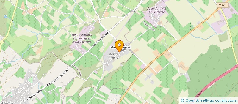 localisation de l'entreprise ADN TAXI  COURNONSEC