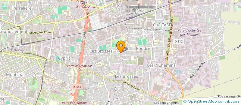 localisation de l'entreprise ADN THERMIQUE  VILLEURBANNE