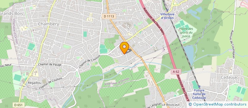 localisation de l'entreprise ADN TOUR  VILLENAVE-D'ORNON