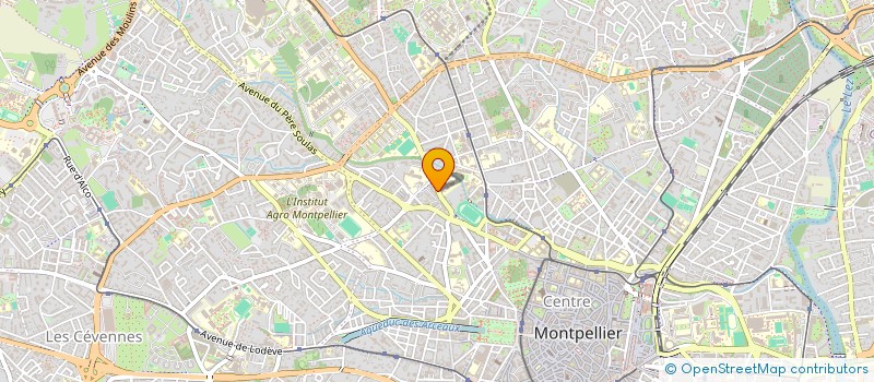 localisation de l'entreprise ADN TRADING à MONTPELLIER