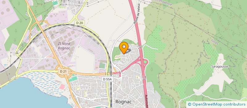 localisation de l'entreprise ADN TRANSPORT  ROGNAC