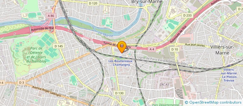 localisation de l'entreprise ADN TRANSPORTS à CHAMPIGNY-SUR-MARNE
