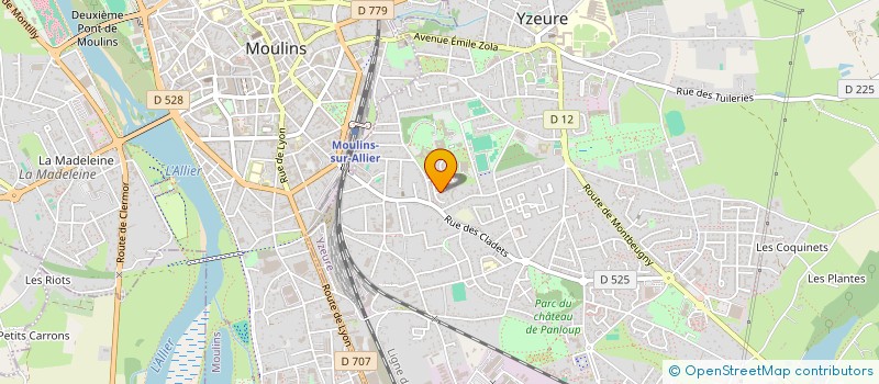 localisation de l'entreprise ADN TRAVAUX PUBLICS à TOULON SUR ALLIER