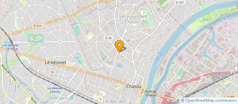 localisation de l'entreprise ADNA IMMOBILIER  CHATOU