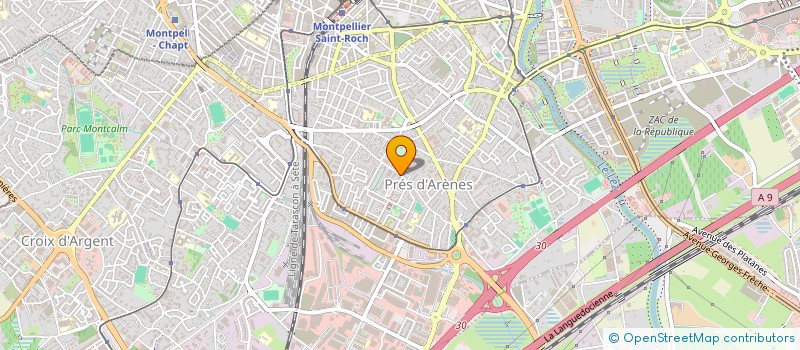 localisation de l'entreprise ADNC à MONTPELLIER