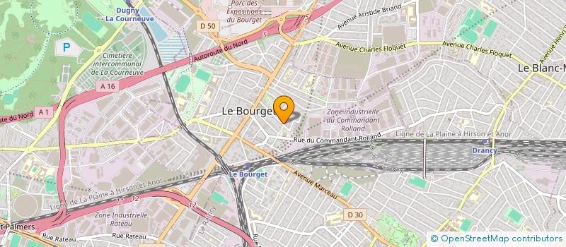localisation de l'entreprise ADNCGESTION à LE BOURGET