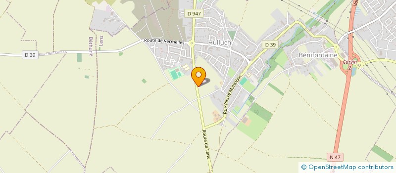 localisation de l'entreprise ADNE FRANCE SAS  HULLUCH