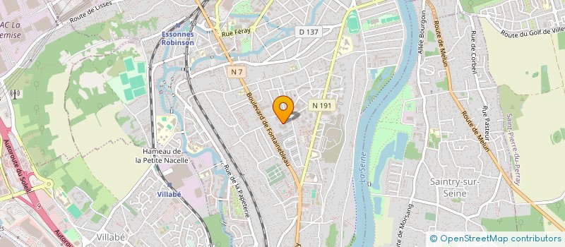 localisation de l'entreprise ADNET  CORBEIL-ESSONNES