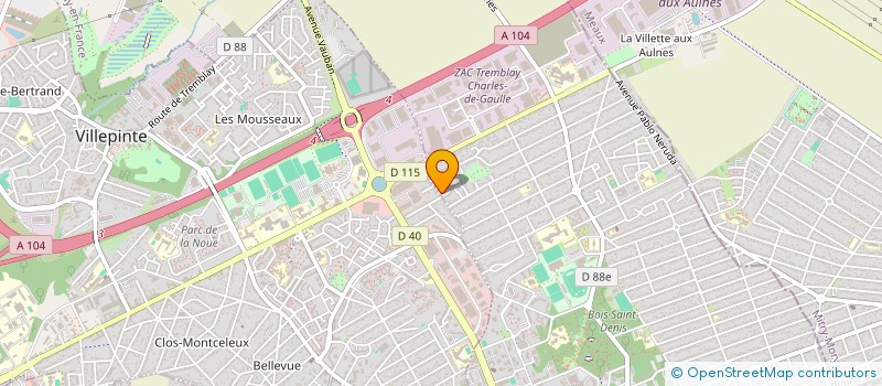 localisation de l'entreprise ADNET & CO à TREMBLAY-EN-FRANCE