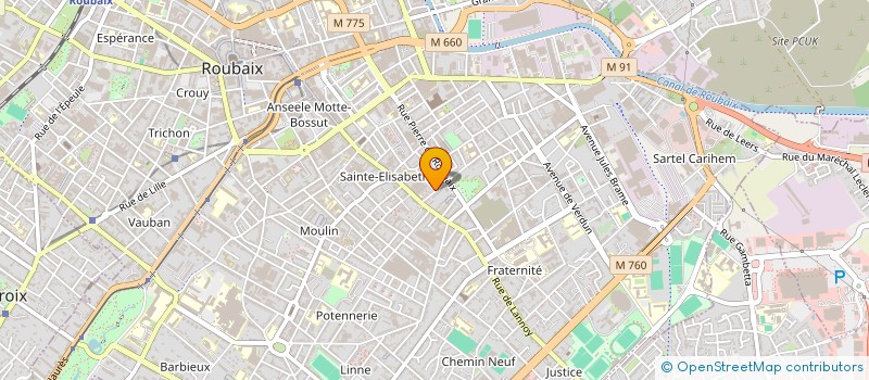 localisation de l'entreprise ADNK TELECOM à LAMBERSART