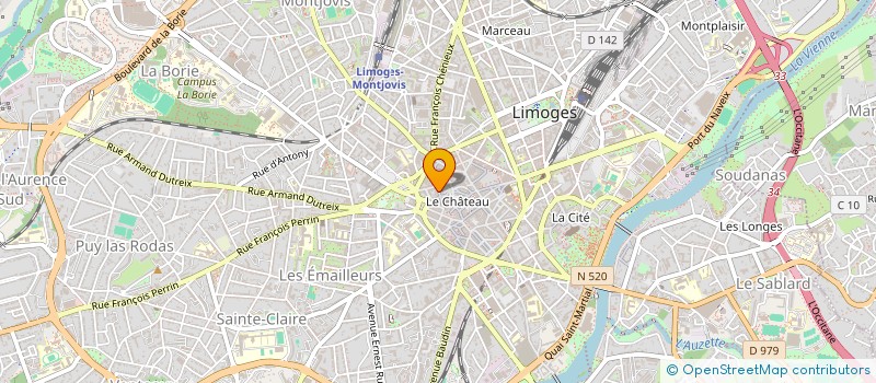 localisation de l'entreprise ADNOUS  LIMOGES