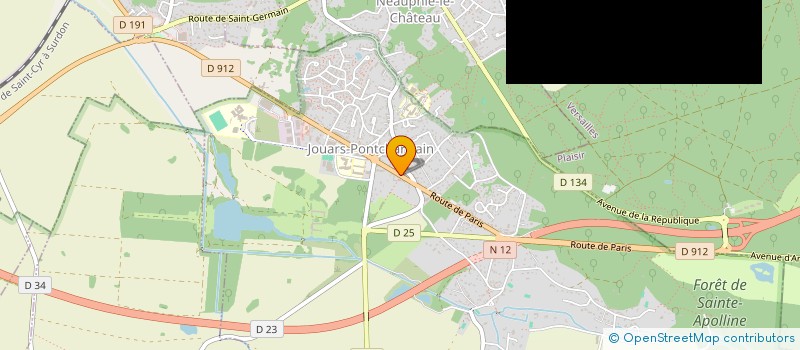 localisation de l'entreprise ADNSKIN  JOUARS-PONTCHARTRAIN