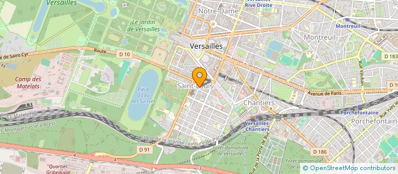 localisation de l'entreprise ADO à VERSAILLES