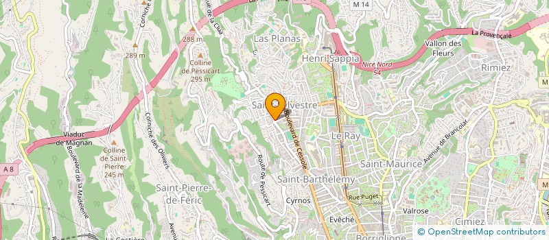 localisation de l'entreprise ADO-IMMOBILIER à NICE
