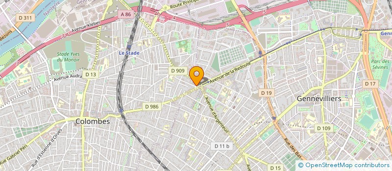 localisation de l'entreprise ADO SERVICES à COLOMBES