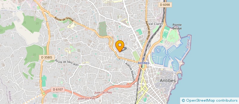 localisation de l'entreprise ADOBATI à ANTIBES