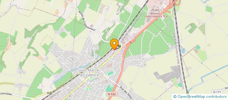localisation de l'entreprise ADOBATI FONDEUR à SAINT-MARCEL-LES-VALENCE