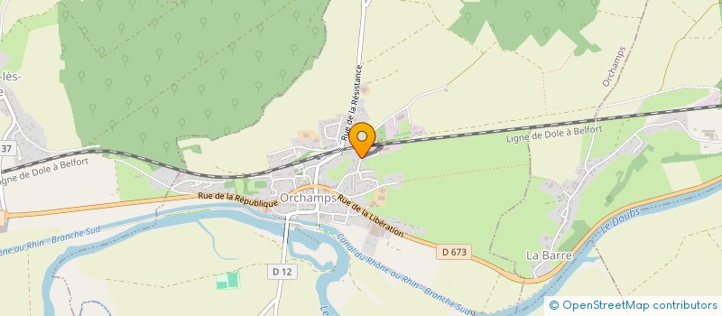 localisation de l'entreprise ADOC  BAVERANS