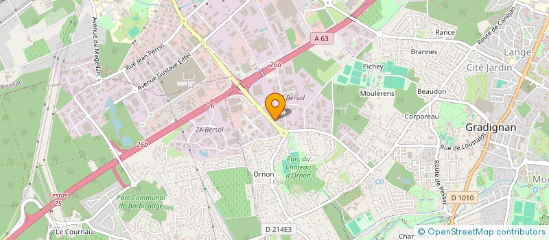 localisation de l'entreprise ADOC CONSEIL SARL à GRADIGNAN