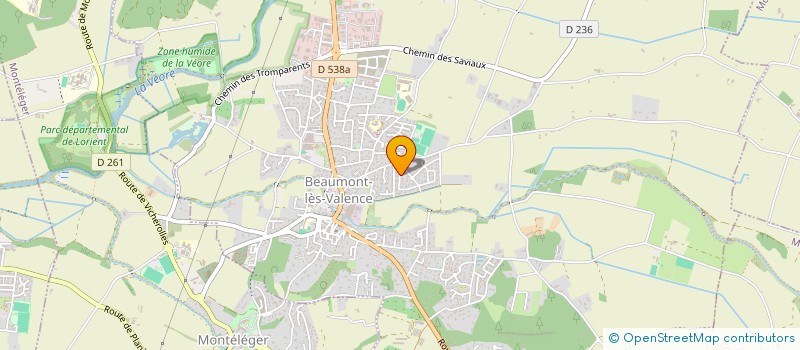 localisation de l'entreprise ADOCEO à BEAUMONT-LES-VALENCE