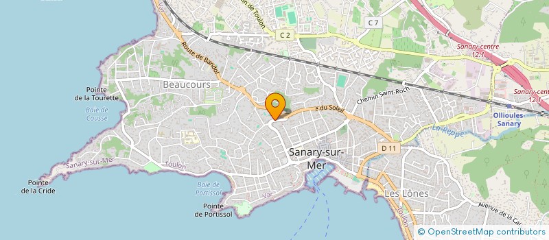 localisation de l'entreprise ADOCHA à SANARY-SUR-MER