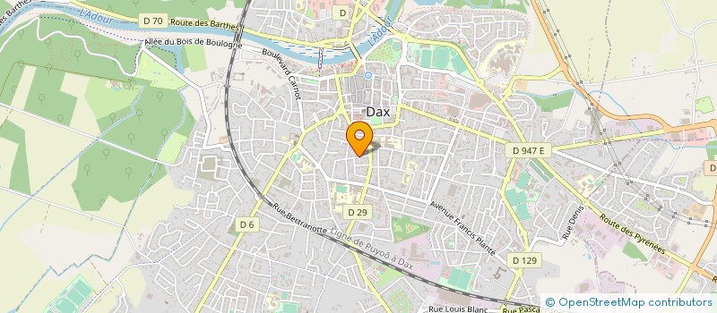 localisation de l'entreprise ADOCITE 40 à DAX