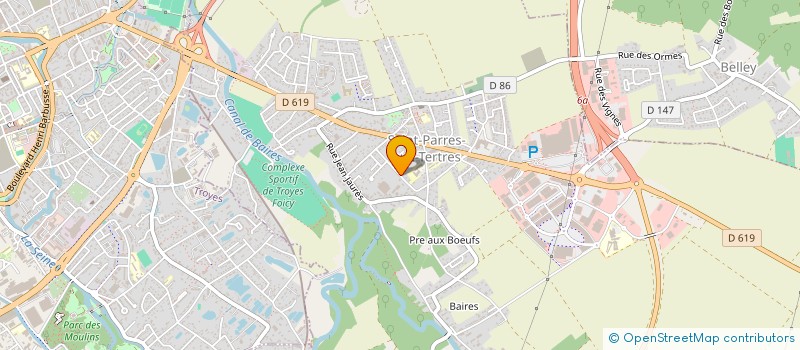 localisation de l'entreprise ADOE INVEST  SAINT-PARRES-AUX-TERTRES