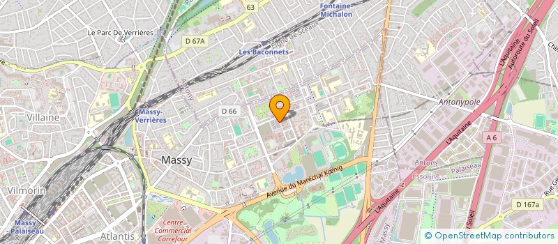 localisation de l'entreprise ADOFA à MASSY